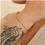 Les Merveilleuses | Bougie Bijou Cristal Swarovski | Parfum Monoï | Bracelet Perles Blanches Plaqué Or 18 Carats | Cire Végétale