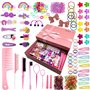 Coif-Kids Elastiques Cheveux fille - Barrettes Coiffure Petite Fille - Accessoires de Coiffure pour Cheveux Bébé - Pince