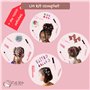 Coif-Kids Elastiques Cheveux fille - Barrettes Coiffure Petite Fille - Accessoires de Coiffure pour Cheveux Bébé - Pince, Chouch