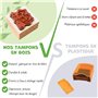 Tampon Enseignant Français - Kit 15 Tampons enseignants Correction & Encouragement,6 Encreurs,300 Autocollants,Ebook, Tampon mai