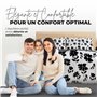 DRAP HOUSE Housse de Couette 220x240 cm avec 2 Taies d'oreiller 63x63 cm – Parure de lit en Coton Douce,Fermeture Éclair, pour L