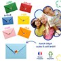 marelle CREATIVE MINDS 10 Cartes Invitation Anniversaire Fille et Garçon + 10 Enveloppes Colorées + 10 Autocollants Ballons - Ca