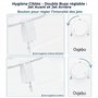 Oxjebo Bidet Toilette WC Non Électrique - Modèle Réversible Gauche/droite - Douchette Bidet japonais - Double buse rétractable e