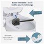 Oxjebo Bidet Toilette WC Non Électrique - Modèle Réversible Gauche/droite - Douchette Bidet japonais - Double buse rétractable e
