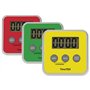 TimeTEX Horloge numérique compacte jaune - Chronomètre avec minuterie précise en quelques secondes - Silencieux - Avec signal d'