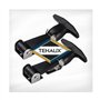 TEHAUX 2pcs Loquets de Tirage à Poignée en T, Flexible Loquet de Capot en Caoutchouc en Acier Fermetures Rapides En Acier Inoxyd