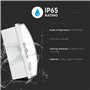V-TAC Lampe de Secours LED 3W pour Plafond et Mur - Éclairage de Sortie de Secours avec Batterie - Autonomie 3 Heures - IP65 - L