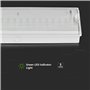 V-TAC Lampe de Secours LED 3W pour Plafond et Mur - Éclairage de Sortie de Secours avec Batterie - Autonomie 3 Heures - IP65 - L