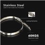 IPEA Attache Cable Inox 200 mm - Colliers de Serrage pour Câbles – 100 Pièces - Taille 4,6 mm x 200 mm – Polyvalents pour Câblag