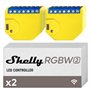 Shelly RGBW2 | Module Relais Wi-Fi pour Bandes LED RGBW | Variateur de Lumière | Domotique | Compatible Alexa & Google Home | Ap
