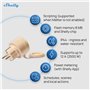 Shelly Outdoor Plug S - Prise connectée extérieure Matter, 12 A (2500 W), Étanche (IP44), Wi-Fi, Mesure consommation électrique,
