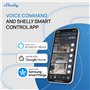 Shelly 1 Mini Gen4 - Micromodule interrupteur Matter, Zigbee, Wi-Fi, 1 Canal 8A, Contacts secs, Ouvre-porte de garage connecté, 