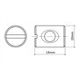 AERZETIX: 20 plots pour ferrure d'assemblage de Meubles pour vis M6 L:14mm Ø10mm C41526