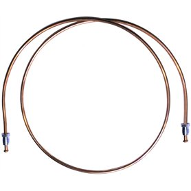 AERZETIX: Conduite de Freins Tuyau Tube en cuivre Ø4.76mm avec raccords M10x1/M10x1 (90cm)