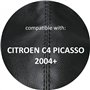 AERZETIX - C57771 - Soufflet de levier de vitesse - compatible avec Citroen C4 Picasso à partir de 2004 - couleur: noir - en cui