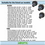 AERZETIX - C66281 - Lot de 3 Boulons de volant moteur M10 x 1 avec collerette - empreint hexagonal - compatible avec N 902 061 0