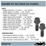 AERZETIX - C66672 - Lot de 2 boulons de Roue M12x1.5 mm - Compatible avec 4022 221 21R, 4022 260 88R, 7703 003 008, 8200 294 820