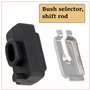 AERZETIX - C66709 - Kit de fixation du câble d'embrayage (2 pièces) avec support en caoutchouc - longueur: 46 mm - compatible av
