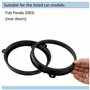 AERZETIX - C11599 - Lot de 2 Adaptateurs/Supports pour Haut-parleurs de Voiture Ø165 mm - côté de Montage portière arrière - Com