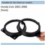 AERZETIX - C11597 - Lot de 2 Adaptateurs/Supports pour Haut-parleurs de Voiture Ø130 mm - côté de Montage Partie Avant - Compati
