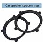 AERZETIX - C11620 - Lot de 2 Adaptateurs/Supports pour Haut-parleurs de Voiture Ø130 mm - côté de Montage portière Avant - Compa