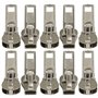 AERZETIX - C62961 - Lot de 10 curseurs/navettes N°5 autobloquants pour fermeture éclair à dents en plastique injecté ou en métal