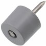 AERZETIX - C41695 - Lot de 100 taquets d'étagère à clouer Ø12 mm x 20 mm - tablette support de rayon - en plastique - couleur gr