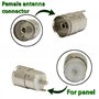 AЕRZETIX - C69057 - Lot de 2 Connecteurs d'antenne RF femelle droit - à souder - adaptateur