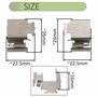 AERZETIX - C70425 - Kit d'accessoires, plaquette de frein à disque - compatible avec numéros OE 5K0698231