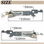 AERZETIX - C70673 - Lot de 2x Ajusteurs, frein à tambour avec ressort bimétallique