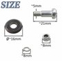 AERZETIX - C77178 - Roulette lame couteau de couper carreaux Ø16x6x3 mm pour coupe carrelage manuel - en acier