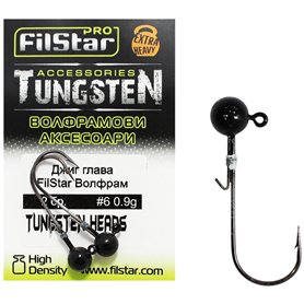 PRO FILSTAR Lot de 2 têtes plombées en tungstène 0