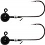 PRO FILSTAR Lot de 2 têtes plombées en tungstène 0,9 g avec hameçon N6 - Poisson en caoutchouc - Têtes plombées avec crochets - 