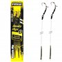 PRO FILSTAR Ronnie Rig N4 Hameçon de pêche à la carpe en fluorocarbone 20 cm 9 kg Аnti gewangle Sleeve – Curve Shank Hook – Appâ