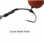 PRO FILSTAR Ronnie Rig N4 Hameçon de pêche à la carpe en fluorocarbone 20 cm 9 kg Аnti gewangle Sleeve – Curve Shank Hook – Appâ