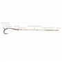 PRO FILSTAR Ronnie Rig N4 Hameçon de pêche à la carpe en fluorocarbone 20 cm 9 kg Аnti gewangle Sleeve – Curve Shank Hook – Appâ
