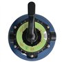 WKIEQACO Mobilier de piscine Filtre à sable avec valve 6 positions Bleu 460 mm
