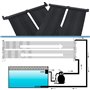 WKIEQACO Maison et jardin, panneau solaire de chauffage de piscine 80 x 310 cm