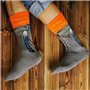 4 Paires Chaussettes Femme Fantaisie Cotton avec un Motif Unique de Peinture à L'huile Rigolotes Cadeaux pour les Femmes Taille 