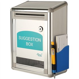 Boîte à suggestions en Aluminium ~ Boîte de Dons ~ Boîte aux Lettres ~ Boîte de commentaires ~ Boîte à commentaires avec Serrure