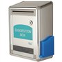 Boîte à suggestions en Aluminium ~ Boîte de Dons ~ Boîte aux Lettres ~ Boîte de commentaires ~ Boîte à commentaires avec Serrure