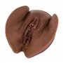Bivea | Modèle pédagogique pour l'anatomie de la vulve | Vulve mutilée en silicone (peau foncée)