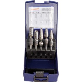 Projahn HM 70290 Kit de 10 têtes de fraisage dans boîte ABS Forme B 9