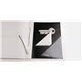 Veloflex 2802000 Attaches pour documents perforés 150 x 20 mm Auto-adhésif Polypropylène Languette en métal Blanc (Import Allema