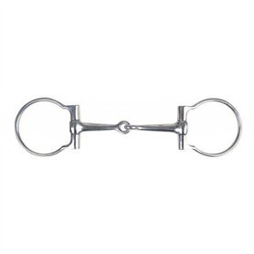 HKM Sports Equipement Western Anneau en D Snaffle Simple cassé 125 mm