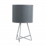 Pauleen 480.00 48000 Shiny Star Max. 20W luminaire à Poser E14 Lampe de Chevet Grise 230V métal/Tissu sans Ampoule
