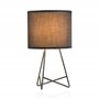 Pauleen 480.00 48000 Shiny Star Max. 20W luminaire à Poser E14 Lampe de Chevet Grise 230V métal/Tissu sans Ampoule, Gris