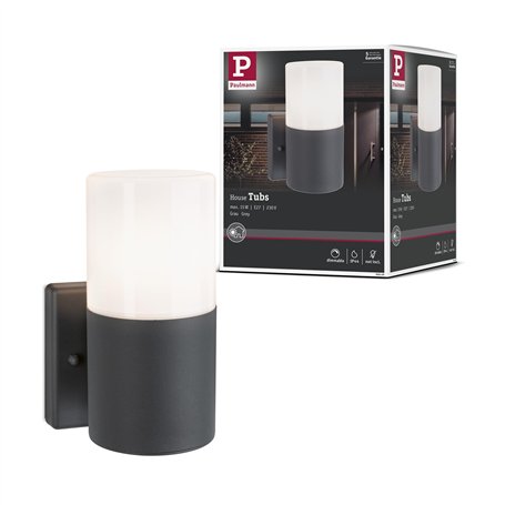 Paulmann 94649 lumin. extérieur applique Tubs IP44 rond max. 15W.