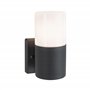 Paulmann 94649 lumin. extérieur applique Tubs IP44 rond max. 15W.,extérieur Métal, plastique Lumin, jardin E27 , Gris Dépoli