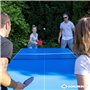 Set de tennis de table Hobby pour 2 joueurs: 2 raquettes, 3 balles intégrées dans une pochette de transport Schildkröt, Blanches